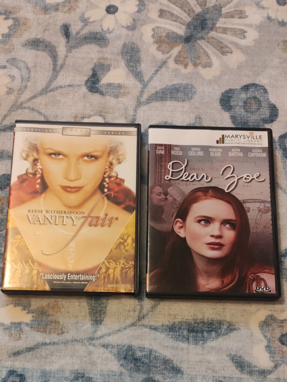 MOVIE BUNDLE: VABITY FAIR AND DEAR ZOE